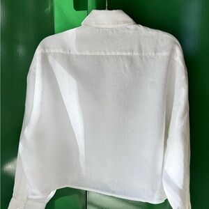 Zara White Button-Up Shirt